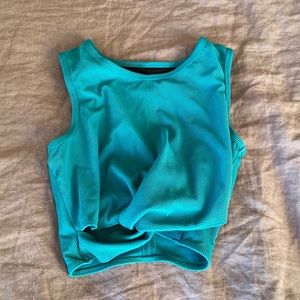 Teal workout top